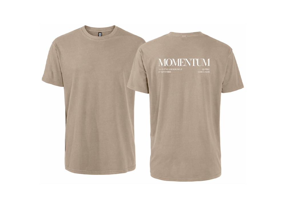 T-shirt Édition Spéciale MOMENTUM — Taupe